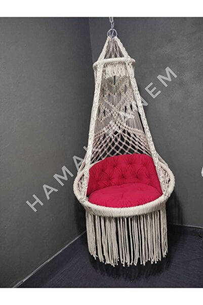hamakhanemm Makrome Salıncak ( Sırt Desenli )