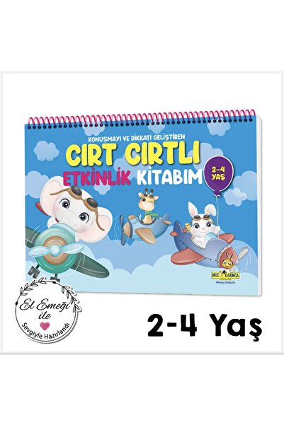 yükselen zeka Konuşma Ve Dikkati Geliştiren 2-4 Yaş Cırt Cırtlı Etkinlik Kitabı