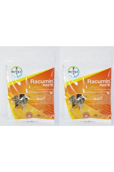 Racumin 2 Adet Bayer Fare Pastası Fare Zehiri 10x10 100 Gr