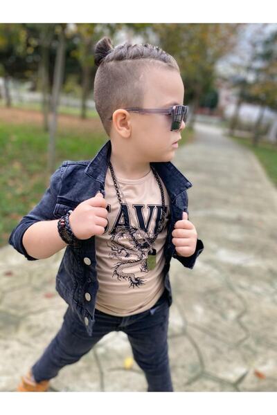 Burçak Butik Τζιν παντελόνι, Τζιν μπουφάν με στάμπα, Μπλουζάκι με στάμπα Suprem