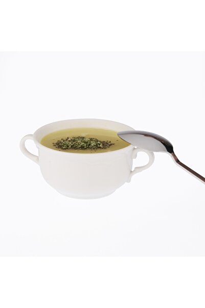 Güral Porselen Double Handle Soup Bowl Porcelain Soup Ready Soup Bowl 11 Cm