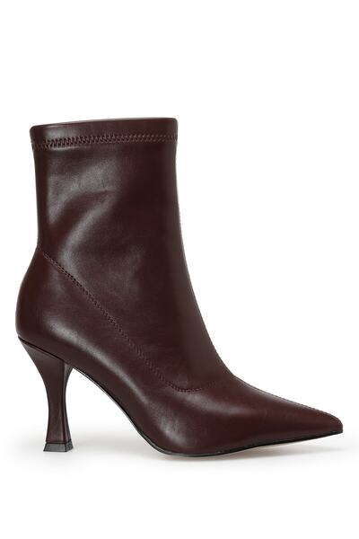 Nine West Дамски боти на висок ток Catto 2pr, червени, кларет