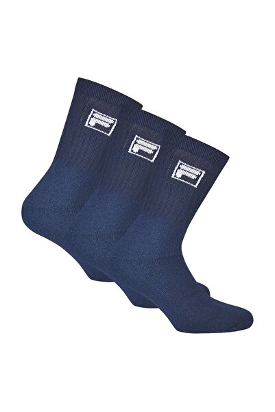 FILA 3 Paar Socken Unisex - Frottee-Tennissocken, Crew Socks, Logobund, 35-46