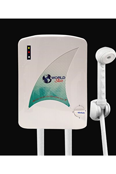 abnturk Dünyanın Eniyi Banyo Şofbeni 9 Emniyet Tasarruf World Star Şohben 3 Yıl Garantli Büyükboy Su Isıtıcı