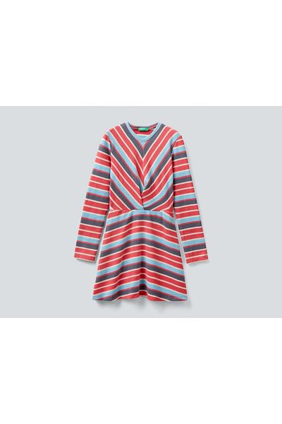 United Colors of Benetton STRIPED DRESS