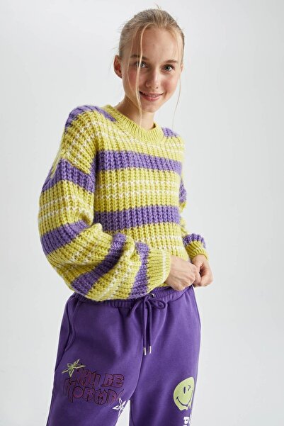 DeFacto Cool Oversize Fit Crew Neck Sweater