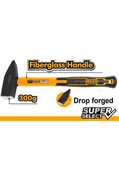 Ingco Fiberglass Saplı Makinist Çekiç Hmhs83001 300gr