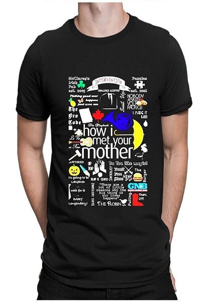 Köstebek Unisex Black How I Meet Your Mother T-shirt