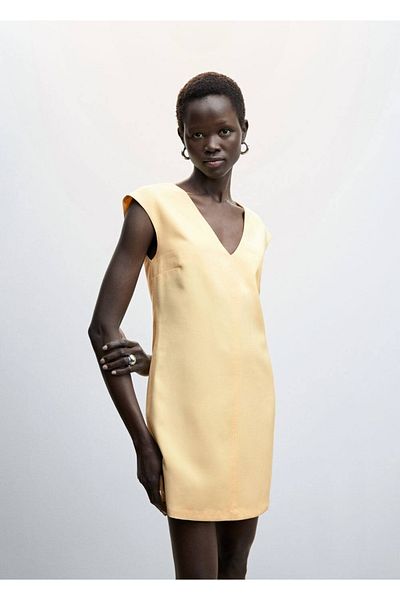 MANGO Woman Rochie scurtă cu decolteu în V