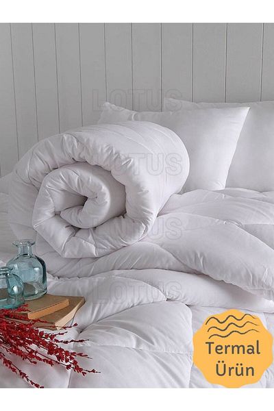 Lotusline Μονό Θερμικό Αντιαλλεργικό Πάπλωμα Microfiber 155x215 1700gr
