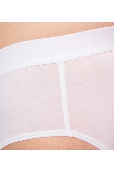 SLOGGI Herren Slips, 2er Pack - 24/7 Midi, Unterwäsche, Unterhose, Baumwolle, Logo, einfarbig