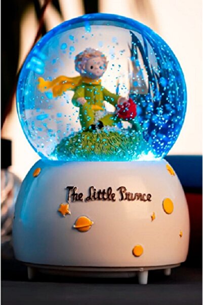 hediyeconcepti The Little Prince Küçük Prens Müzikli Işıklı Otomatik Kar Tane...