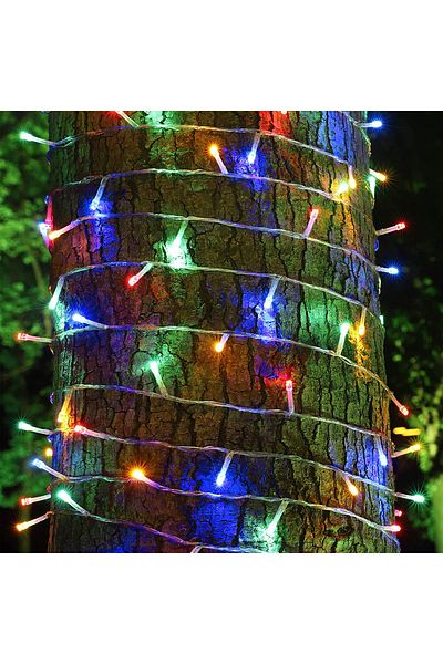 Parti dolabı Colorful Christmas Pine Tree Light 10 Meters Plug Led RGB Decoration Lamps Light