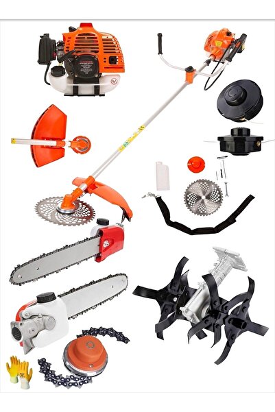 Olemax İtaly Çim Biçme 9 Hp Full Set Yan Tipi Tırpan Çapa Aparatı- Canavar Ba...