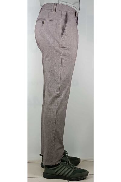 Bomonti Чоловічі класичні еластичні бавовняні штани з риб'ячим візерунком