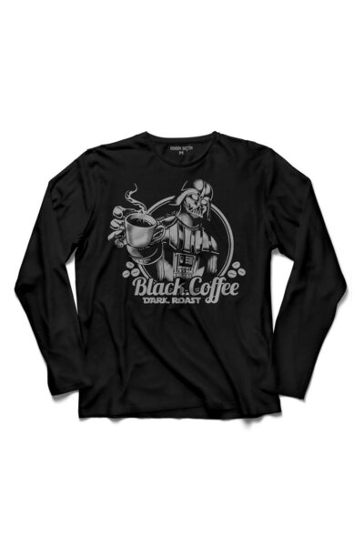 Kendim Seçtim Tricou cu mânecă lungă Star Wars Super Vader Black Coffee Dark Roast