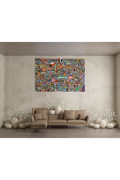 HDART Reddit R Place 2023 Son Hali Dekotarif Kanvas Tablo 70x100cm