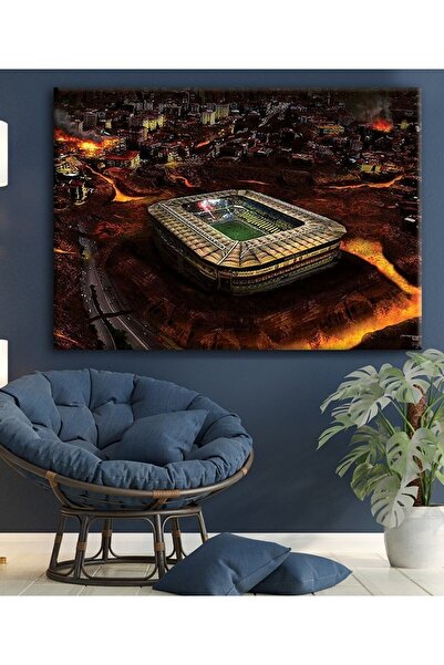 HDART Taraftar Kanarya Spor Şükrü Saraçoğlu kanvas Tablo 60x90