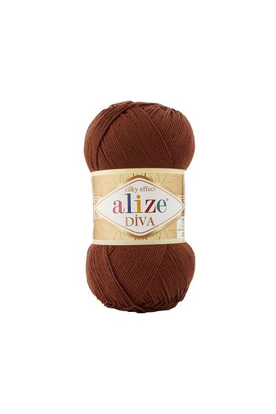 Alize Diva Mercerized String - Χρωματικός κωδικός 690 Χρώμα Dark Copper - 100 Gr. 350 Μ