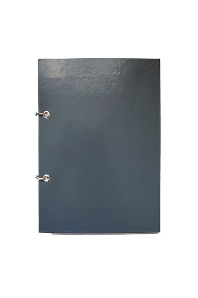 Gesso Notebook Less Bullet Journal Cover (Grey - Patternless - 16X22Cm