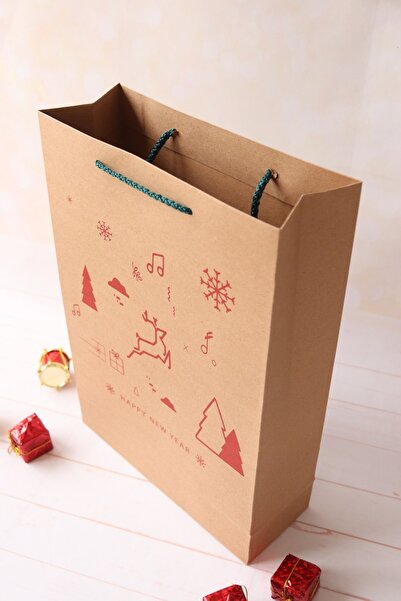 demontecraft Noel Yılbaşı Çanta Ipli Çanta 2 Li Paket 24x36x9