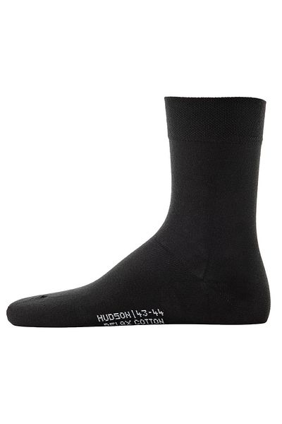 Hudson 1 Paar Herren-Socken, Relax Cotton Strumpf, ohne Gummifäden, Einfarbig