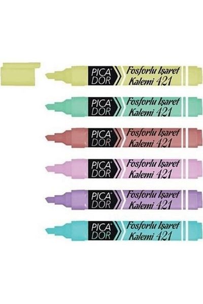 Picador Highlighter 6 Pieces 421 / Picador