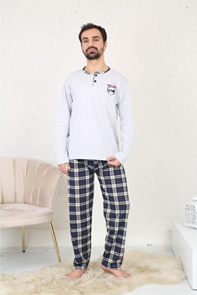 Rimoli 100% Cotton Single Jersey Plaid Men's Pajama Set 2105