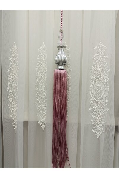 TİEBACK Fon Perde Orta Sarkıt Gülkurusu