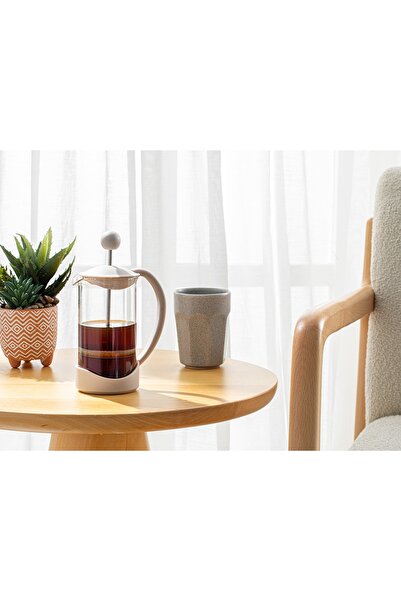 English Home Tapis Borosilikat Cam French Press 350 ml Bej