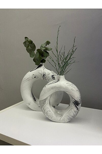 Luthien Βάζο με μαρμάρινο σχέδιο μποέμικο - Διακόσμηση σπιτιού