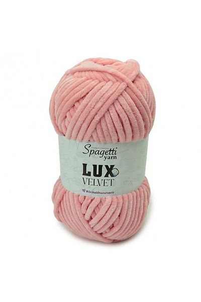Spagettiyarn Πλεκτό νήμα Lux Velvet Soft Pink Velvet