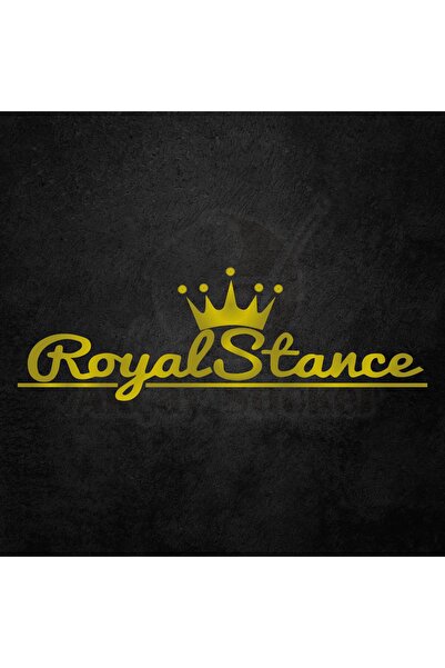 Akçay Sticker Royal Stance Sticker Taç Sticker Araba Aksesuarı Royal Oto Ön C...