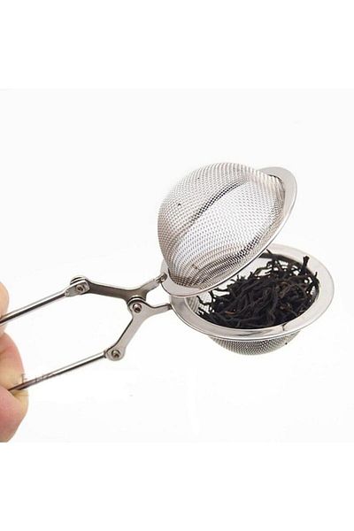 Swallow Herbal Tea Brewing Strainer - Herbal Tea Strainer with Tongs Scissors Herbal Tea Strainer
