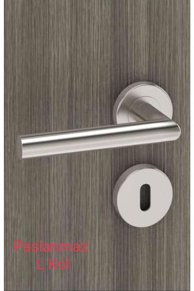 EZGİ KAPI KOLLARI Mâner de ușă de cameră cu insignă din inox de calitate 304 - 1 set = 2 bucăți uși și 2 bucăți insignă inferioară