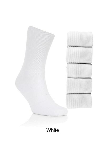 Ekorotti Long Length Plain White Basketball Socks Kurcan
