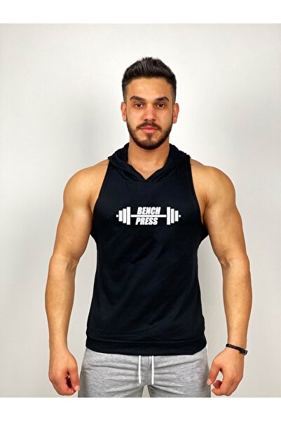 Black İstanbul Atletski dres sa kapuljačom za bench press Štampano