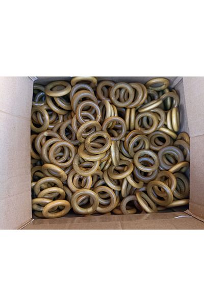 pekars Wooden Ring Hobby for Macrame Rope 500 Pieces