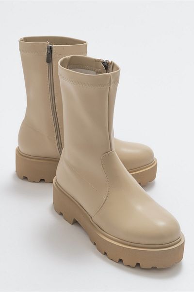 LuviShoes Rush béžové dámské boty