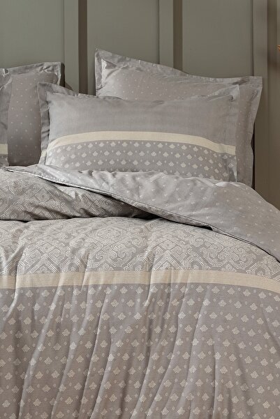 Yataş Amora Single Ranforce Duvet Cover Set - Gray