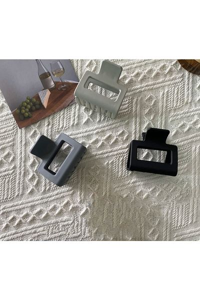 Monalisa Women's Gray Tones 3-Piece Buckle Set