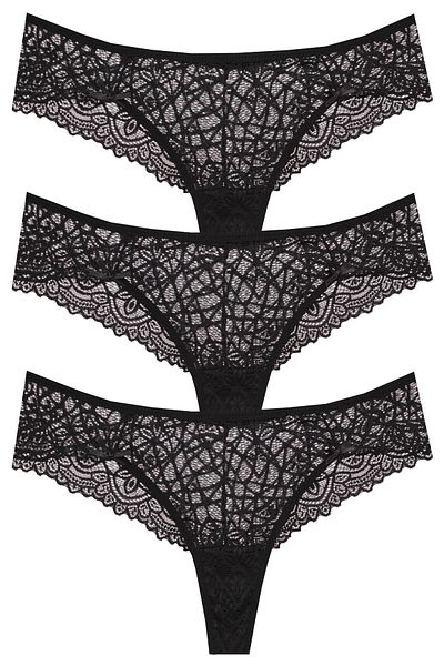 papatya lingerie Chiloți brazilian cu dantelă de 3 inchi