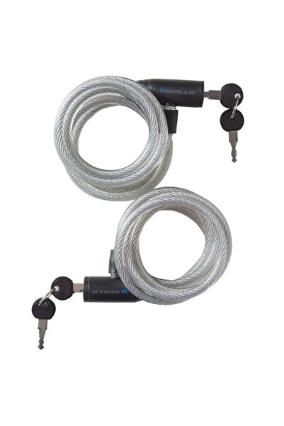 Decathlon مجموعة قفل الدراجة Elops 100 مكونة من قطعتين