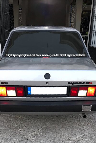 STİCKERCI BEY Araba Cam Yazı Sözleri Uzun Sticker