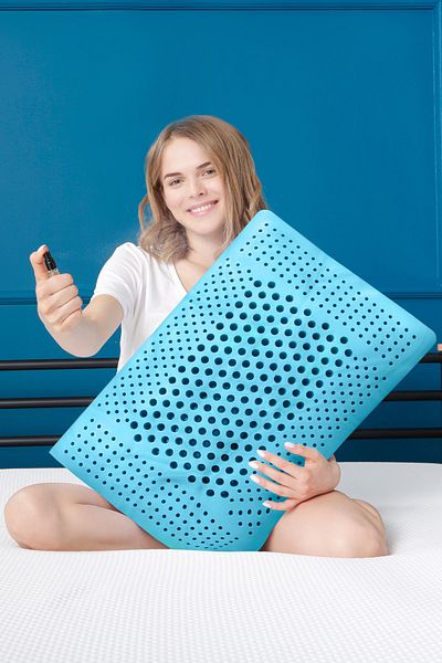 Viscofoam Aroma Therapy Air Channeled Orthopedic Pillow Visco Pillow Ocean Breeze 60x40x16cm