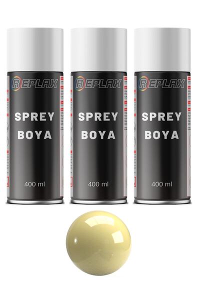 REPLAX 3 Adet Ral 1015 Fil Dişi Beji Sprey Boya 400 Ml.