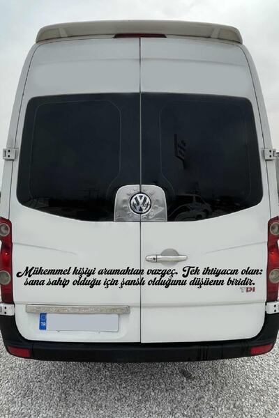 STİCKERCI BEY Cuvinte de scris pe geamul mașinii Autocolant lung - Comercial - Serviciu - Umplut - Cuvinte de scris pe panou de marfă