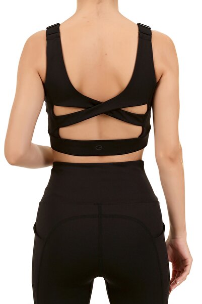 GRAB 7/8 Cepli Siyah Spor Tayt