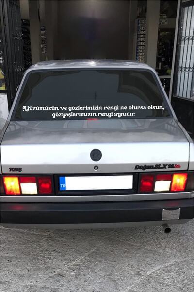STİCKERCI BEY Araba Cam Yazı Sözleri Uzun Sticker - Ticari - Servis - Dolmuş ...