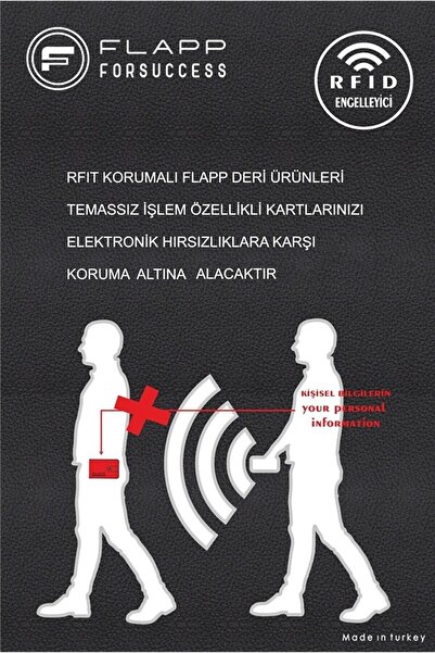 Flapp Hakiki Deri Crazy Yeşil Mini Cüzdan Kartlık